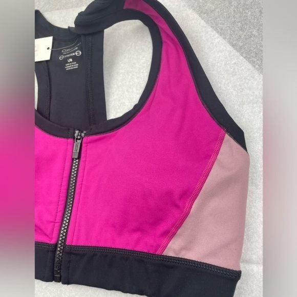 CALVIN KLEIN Performance Embrace Color Block Sports Bra Large - Picture 3 of 8